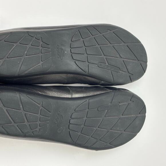Abeo BIO System Taylin Metallic Gunmetal Leather Ballet Flats Women's Size 9 - Picture 8 of 8